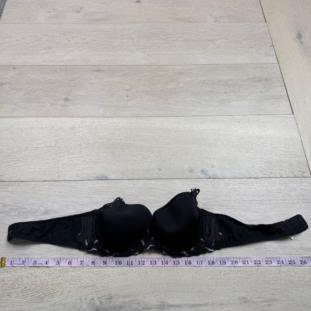 Simon Perele Black Lace Strapless Bra - Picture 2 of 7